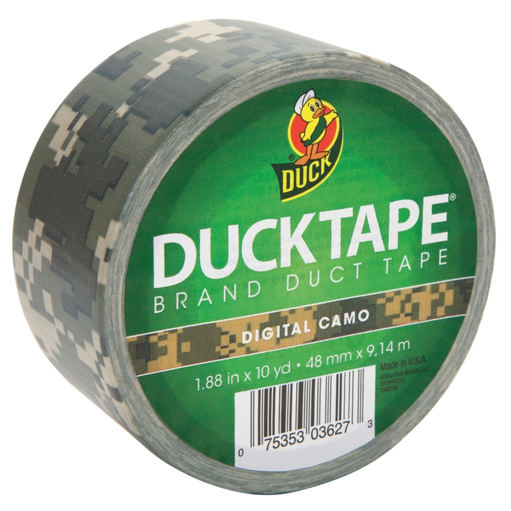 [4366886] Wholesale Patterned Duck Tape 1.88" Wide 10 Yard Roll-Digita(4x$6.21)