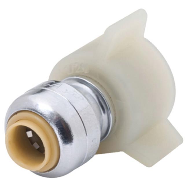 SharkBite 1/4 in. Push X 7/8 in. PTC Brass Straight Stop Valve
