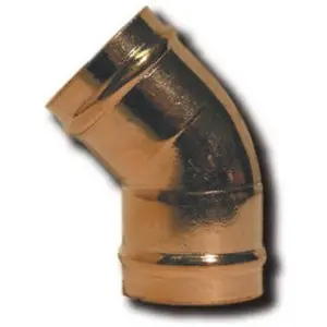 Watts Brass & Tubular #EZ4534 3/4x3/4 45DEG COP Elbow