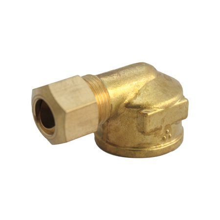 JMF Company 1/2 in. Compression X 1/2 in. D FPT Brass 90 Degree Elbow