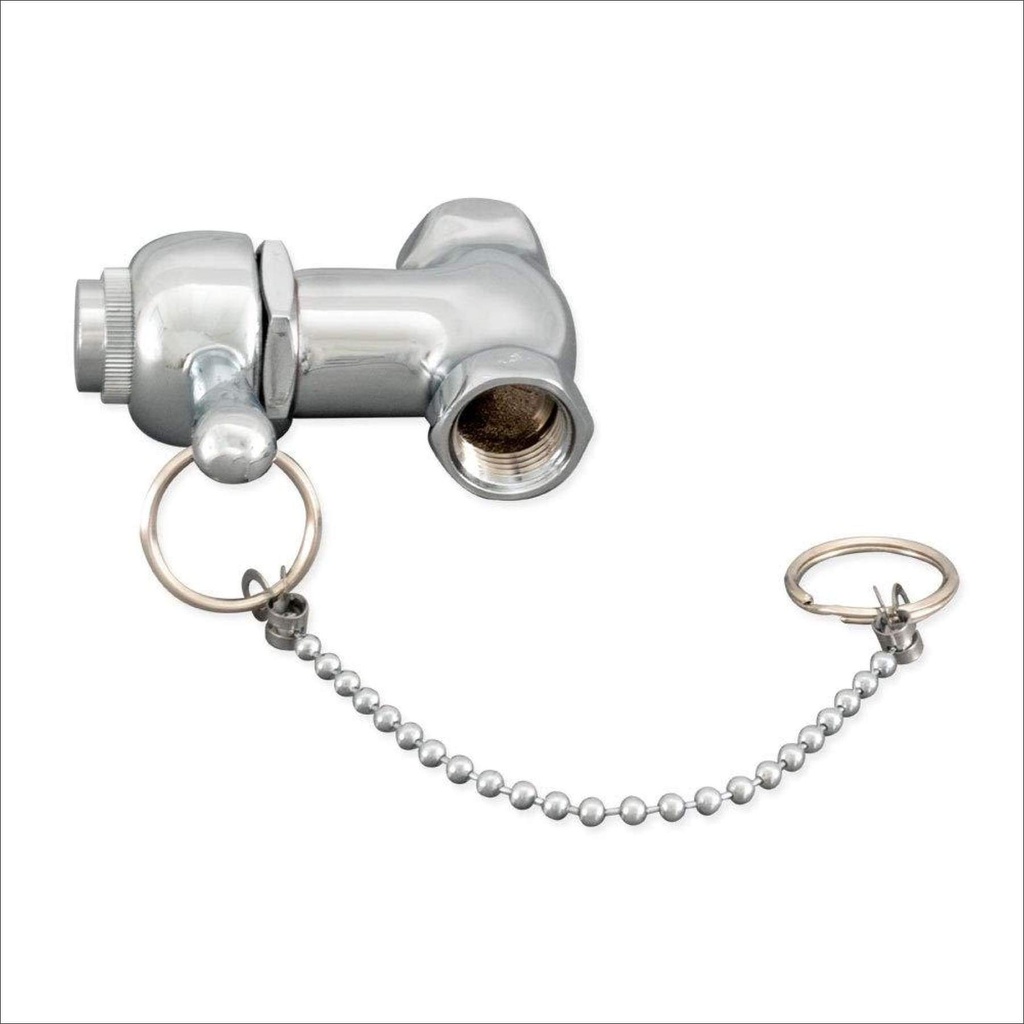 1/2 in. Chrome FIP X FIP Self Closing Pull Chain Shower Valve