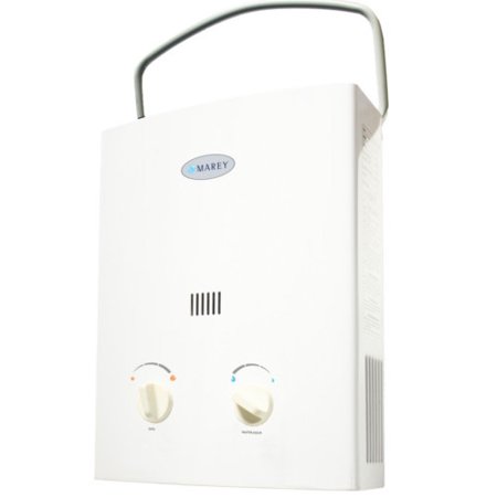 Marey 2.0 GPM 5L Liquid Propane Gas Portable Tankless Water Heater, White
