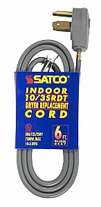 [450008051] Satco 93-5028 - 6 FT 10/3 SRDT GRAY FLAT DRYER