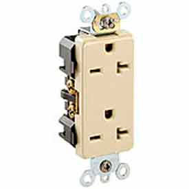 RECEP DOBLE GROUND 20 AMP IVORY