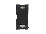 Leviton RE151-OB Switch Renu Single-Pole 15 Amp 120/277 VAC Self-Grounding Commercial Grade Back and Side and Quickwire Wired - Onyx Black