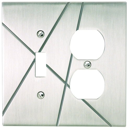 Atlas Homewares NSCO Modernist Combination Plate Brushed Nickel