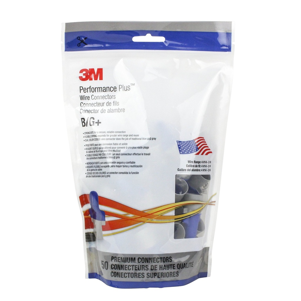 3M Performance Plus Large Wire Connector 50-Pack B/g+50 - All