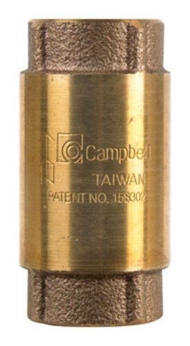 Campbell 3/4 in. D X 3/4 in. D FNPT X FNPT Red Brass Spring Loaded Check Valve