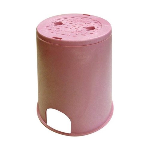 D109-P* Brass Valve Box with Lid Purple - 6 X 8 in