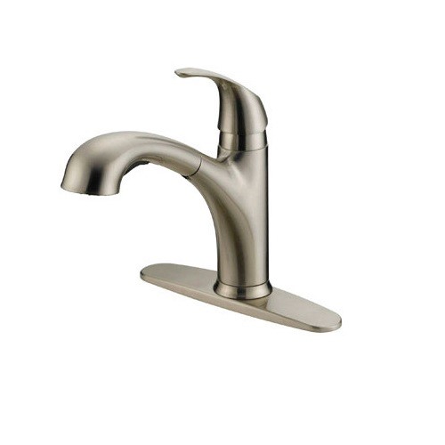 OakBrook Washerless Cartridge One Handle Nickel Kitchen Faucet