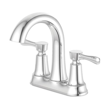 [4547063] Oakbrook Collection Verona Chrome Modern Two-Handle Bathroom Sink Faucet 4 in