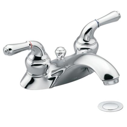 Monticello Chrome Two-handle Low Arc Bathroom Faucet - Chrome
