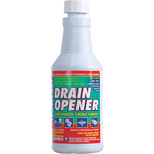 1 Pint, Liquid Lightning Pro Drain Opener, 12PK