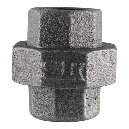 Pipe Decor 1/2 in. Black Iron Pipe Union (2-Pack)