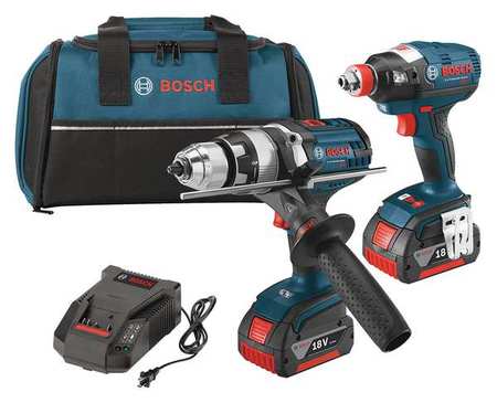 18V  2-Tool  Combo  Kit  (Brute  Tough  DD  &  ID  with  FatPack  Batteries)