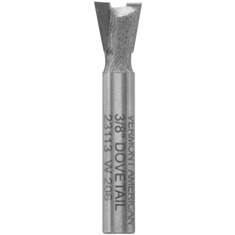 Vermont American 3/8 in. D X 3/8 in. X 1-3/4 in. L Carbide Tipped Dovetail Router Bit