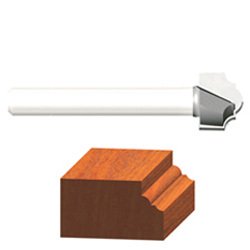 Vermont American 1/2 in. D X 1/2 in. X 1-7/8 in. L Carbide Tipped 2-Flute Classical Router Bit