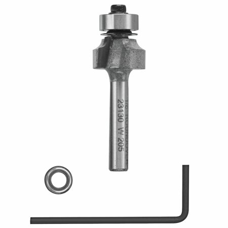 [475003391] Vermont American 3/4 in. D X 1/8 in. X 2-1/8 in. L Carbide Tipped Round Over Router Bit