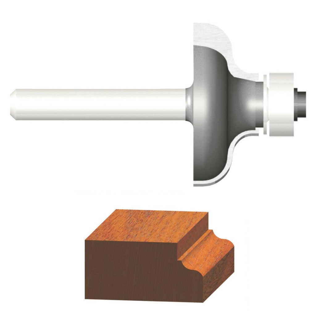 [475003406] Vermont American 1-1/4 in. D X 3/16 in. X 2-1/8 in. L Carbide Tipped Ogee Router Bit