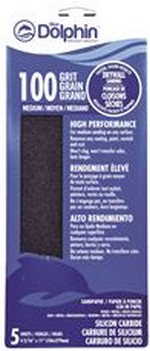 Blue Dolphin Silicon Carbide Drywall Sheets, 4.18 X 11 in., 100 Grit, 5PK