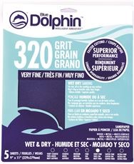 SP SC9115-0320 9 X 11 Sheets Wet/Dry - Silicon Carbide 0320 Grit, PK 5