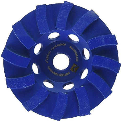 [475010420] Mercer Abrasives 667400 Swirl Segmented Diamond Cup Wheel, 4-Inch