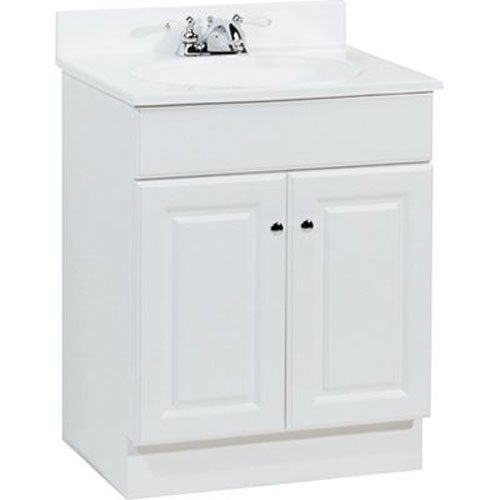 Project Source | Richmond by RSI Home Products Bathroom Vanity - 1 Sink - 2 Doors U 24.5-in - Mdf - White | Rona