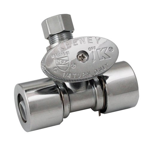 Ace Quick Lock 3/8 in. PTF in. X 3/8 in. PTC Brass Shut-Off Valve