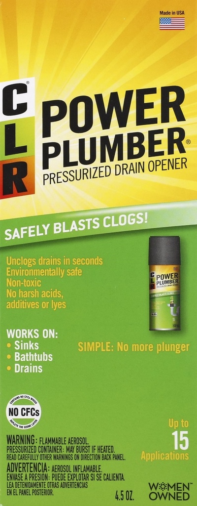 CLR Brands Compressed Gas Drain Opener 4.5 Oz