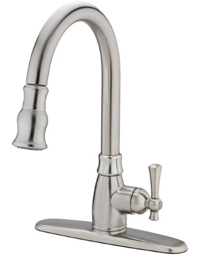 OakBrook 67867-1001 Tucana Motion Sensor One Handle Pulldown Kitchen Faucet  Chrome