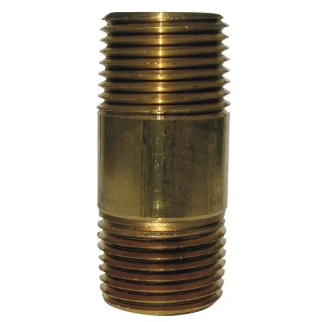 49013 0.5 X 2 in. Red Brass Nipple Pipe