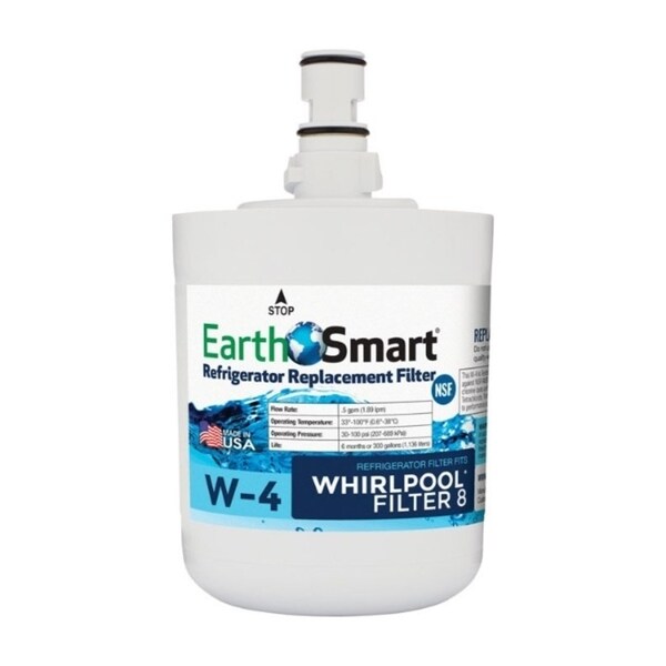 EarthSmart W-4 Refrigerator Replacement Filter for Whirlpool Filter 8 