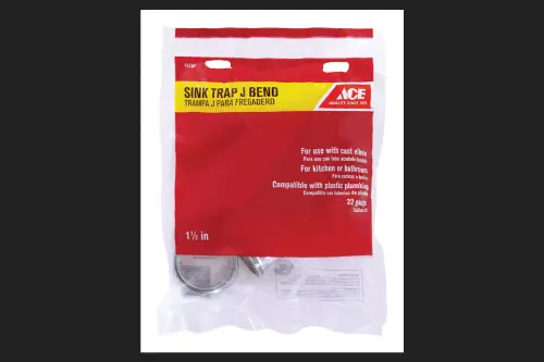 Ace 1-1/2 in. D Chrome Plated Brass J Bend