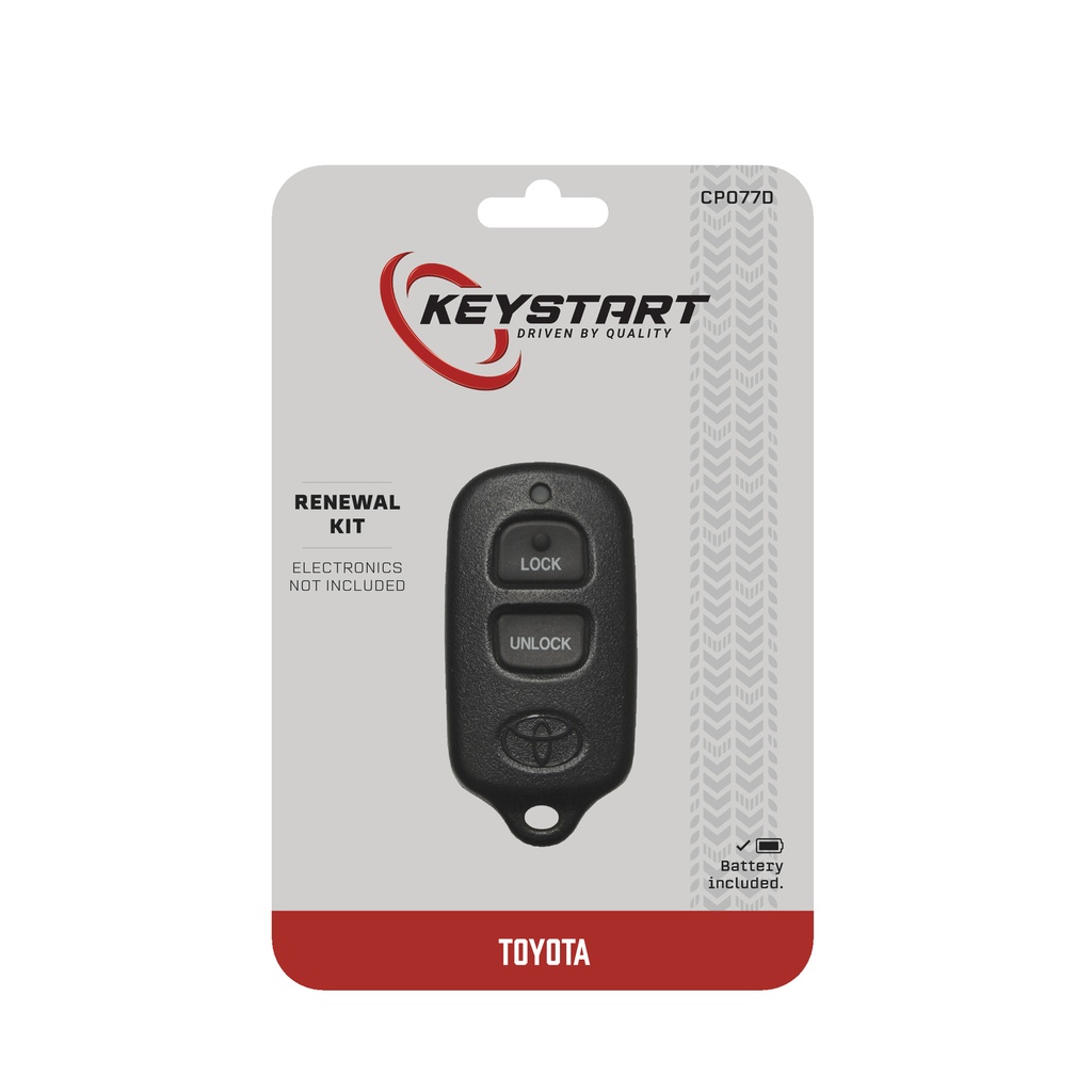 KeyStart Renewal KitAdvanced Remote Automotive Replacement Key CP077 Double for Toyota