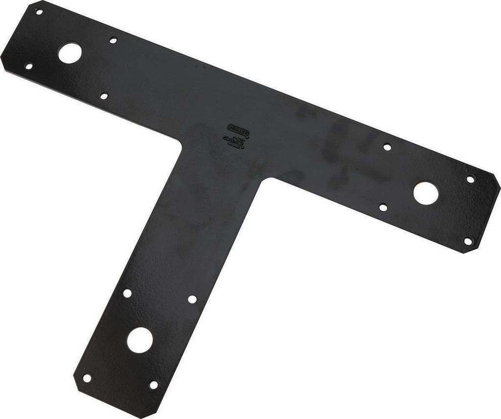 National Hardware 8 in. H X 1/8 in. W X 12 in. L Black Steel T-Plate