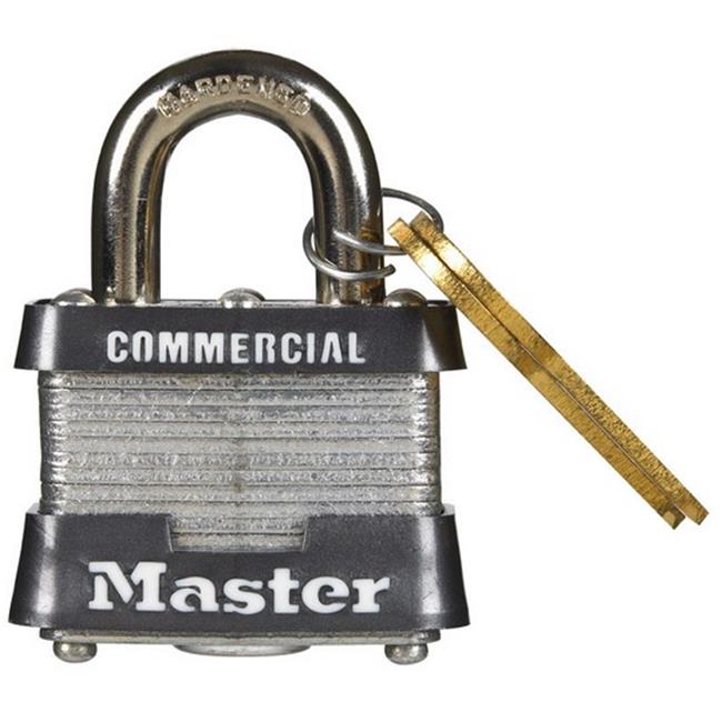 Master Lock 1-5/16 in. H X 1-5/8 in. W X 1-1/2 in. L Steel Double Locking Padlock 6 Pack Keyed Alike