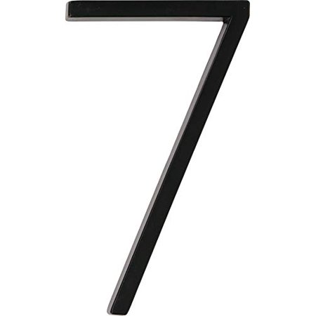 [5028293] Hillman Distinctions 5 in. Black Metal Screw-on Number 7 1 Pc