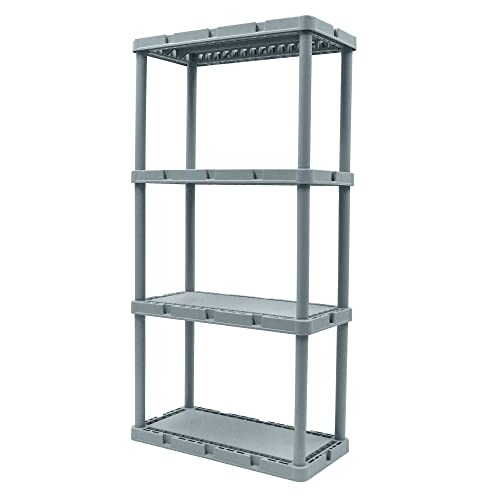 4-TIER SHELVING UNT GRAY