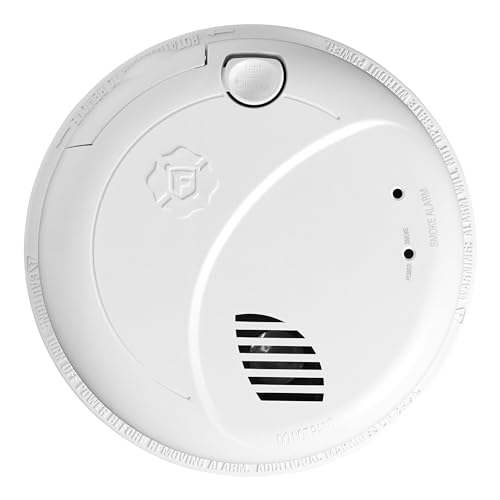 BRK Voice and Locatio Hard-Wired W/Battery Back-up Photoelectric Smoke Detector 1 Pk
