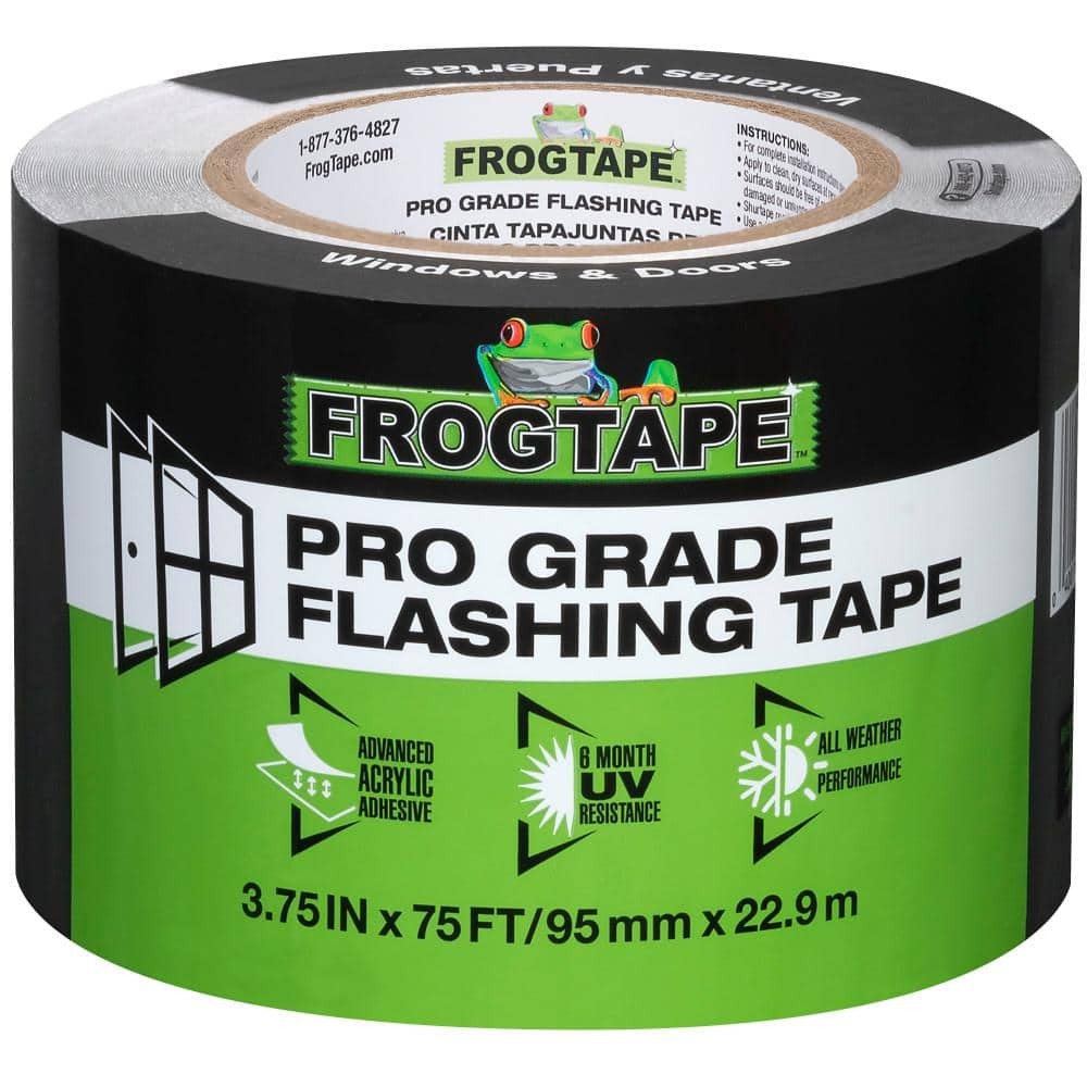 [5058663] FrogTape Pro Grade 3.75 in. W X 75 Ft. L Tape Flashing Tape Black