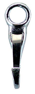 Campbell Chain 3/8 in. Dia. X 2 in. L Nickel-Plated Iron Spring Snap 30 Lb.