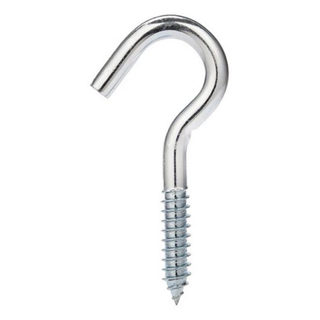 Hampton Small Zinc-Plated Silver Steel 4.25 in. L Clothesline Hook 300 Lb. 3 Pack