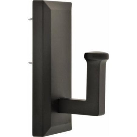 High & Mighty 3.5 in. L Oil Rubbed Bronze Metal Decorative Hooks 25 Lb. Cap.
