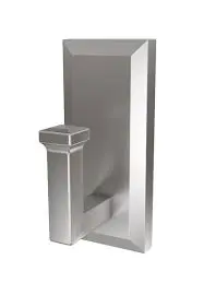 Hillman High and Mighty 15 Lb. Capacity Satin Nickel Rectangular Decorative Hook - All