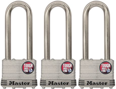 PADLOCK1-3/4"LONGSH PK3