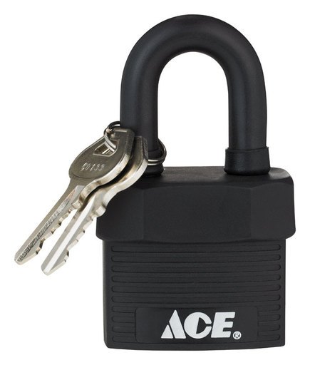 Ace 1-5/8 in. H X 1-3/4 in. W X 1-1/8 in. L Steel Double Locking Padlock