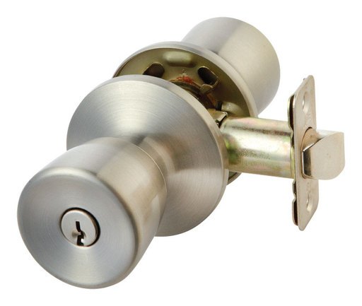 Ace Tulip Knob Satin Stainless Steel Entry Door Knob KW1 1-3/4 in