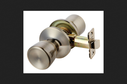 Ace Tulip Knob Antique Brass Passage Door Knob Right or Left Handed