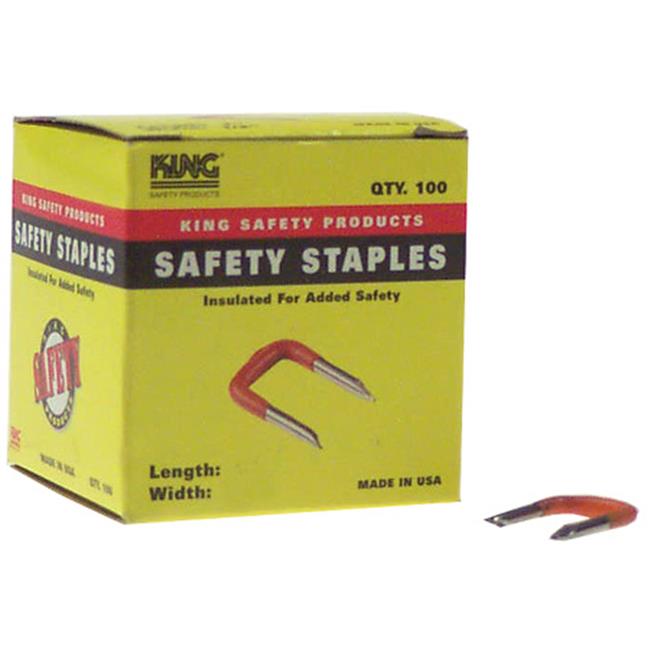 King Innovation 9/16 in. W Steel Insulated Staple 100 Pk