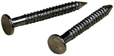Hillman 1-3/4 in. L Threaded Brite Steel Nail Spiral Shank Flat 